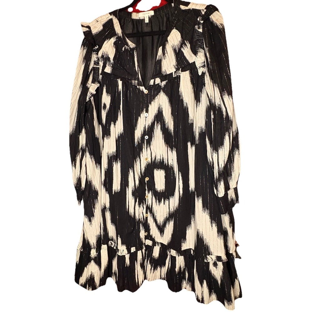 Maurices Women's Black & White Long Sleeve Dress, Sz XL CB#53‎